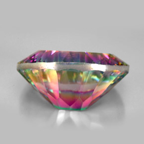 Quartz mystique multicolore naturelle coupe ovale, 12,73 ct, VVS