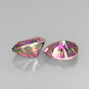 Achetez naturel ct multicolore quartz mystique gems, en forme de poire, en provenance brésil chez gemselect. en stock, livraison internationale!