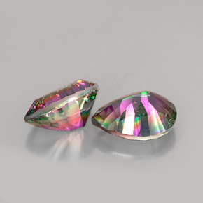 Achetez naturel ct multicolore quartz mystique gems, en forme de poire, en provenance brésil chez gemselect. en stock, livraison internationale!