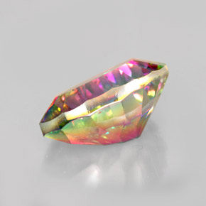 Quartz mystique Partie Supérieure Arc-en-Ciel naturelle En forme de poire, 4.93 ct, VVS-VS