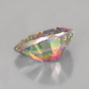 Quartz mystique multicolore naturelle en forme de poire, 4,86 ct, VVS-VS