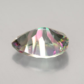 Quartz mystique Partie Supérieure Arc-en-Ciel naturelle En forme de poire, 4.79 ct, VVS-VS