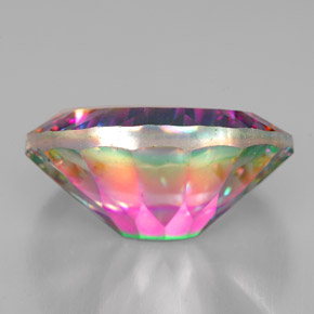 Quartz mystique Partie Supérieure Arc-en-Ciel naturelle Coupe ovale, 11.03 ct, VVS-VS