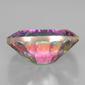 Quartz mystique multicolore naturelle coupe ovale, 11,57 ct, VVS-VS