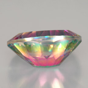 Quartz mystique Partie Supérieure Arc-en-Ciel naturelle Coupe ovale, 11.34 ct, VVS-VS