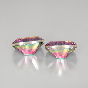 Achetez naturel ct Partie Supérieure Arc-en-Ciel Quartz mystique gems, Coupe ovale, En provenance Brésil chez GemSelect. En stock, livraison internationale!