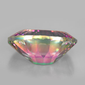 Quartz mystique multicolore naturelle coupe ovale, 11,01 ct, VVS-VS