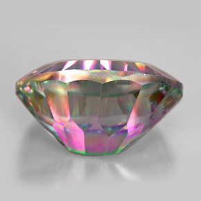 Quartz mystique multicolore naturelle coupe ovale, 12,45 ct, VVS-VS
