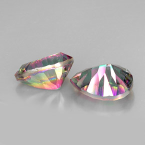 Achetez naturel ct multicolore quartz mystique gems, en forme de poire, en provenance brésil chez gemselect. en stock, livraison internationale!