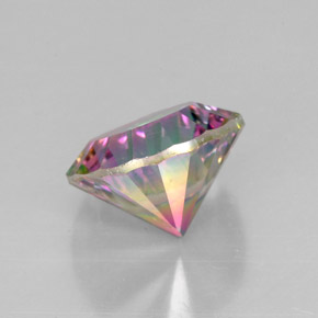 Quartz mystique multicolore naturelle coupe roude, 2,39 ct, VVS-VS