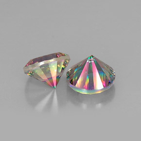 Achetez naturel ct multicolore quartz mystique gems, coupe roude, en provenance brésil chez gemselect. en stock, livraison internationale!