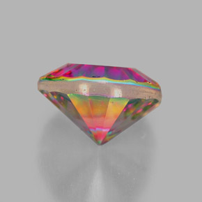 Quartz mystique Partie Supérieure Arc-en-Ciel naturelle Coupe roude, 2.42 ct, VVS-VS