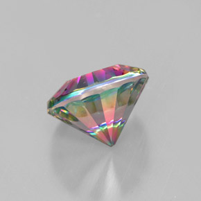 Quartz mystique multicolore naturelle coupe roude, 2,41 ct, VVS-VS