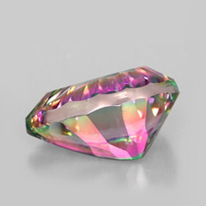Quartz mystique multicolore naturelle en forme de poire, 5,40 ct, VVS-VS