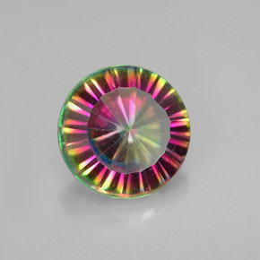 Quartz mystique multicolore naturelle coupe roude, 2,19 ct, VVS