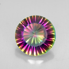 Quartz mystique Partie Supérieure Arc-en-Ciel naturelle Coupe roude, 2.47 ct, VVS