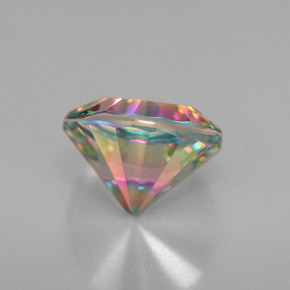 Quartz mystique multicolore naturelle coupe roude, 2,46 ct, VVS