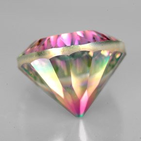Quartz mystique multicolore naturelle coupe roude, 10,59 ct, VVS