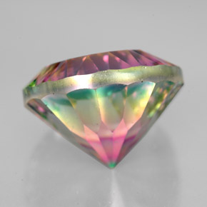Quartz mystique Partie Supérieure Arc-en-Ciel naturelle Coupe roude, 9.88 ct, VVS