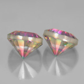 Achetez naturel ct Partie Supérieure Arc-en-Ciel Quartz mystique gems, Coupe roude, En provenance Brésil chez GemSelect. En stock, livraison internationale!