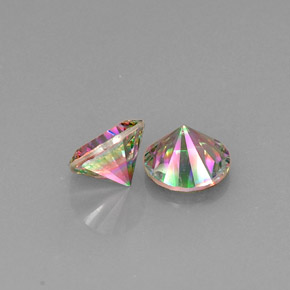 Achetez naturel ct multicolore quartz mystique gems, coupe roude, en provenance brésil chez gemselect. en stock, livraison internationale!