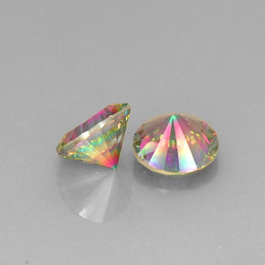 Achetez naturel ct multicolore quartz mystique gems, coupe roude, en provenance brésil chez gemselect. en stock, livraison internationale!
