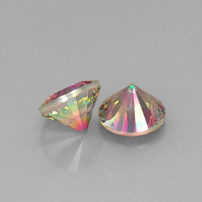 Achetez naturel ct Partie Supérieure Arc-en-Ciel Quartz mystique gems, Coupe roude, En provenance Brésil chez GemSelect. En stock, livraison internationale!