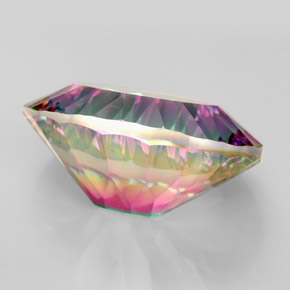 Quartz mystique multicolore naturelle coupe ovale, 11,63 ct, VVS
