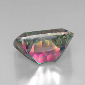 Quartz mystique Partie Supérieure Arc-en-Ciel naturelle Coupe coussin, 39.77 ct, VVS-VS