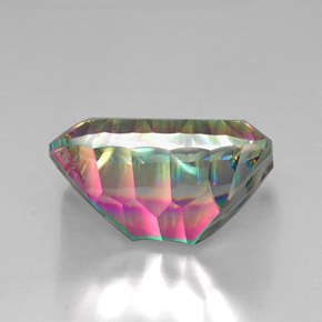 Quartz mystique Partie Supérieure Arc-en-Ciel naturelle Taille émeraude, 39.92 ct, VVS-VS