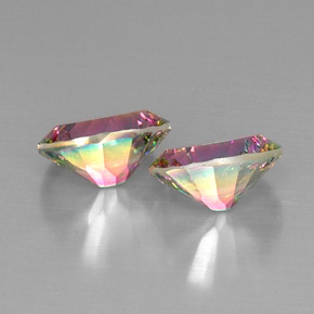 Achetez naturel ct Partie Supérieure Arc-en-Ciel Quartz mystique gems, Coupe ovale, En provenance Brésil chez GemSelect. En stock, livraison internationale!