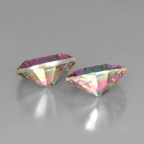 Achetez naturel ct Partie Supérieure Arc-en-Ciel Quartz mystique gems, Coupe ovale, En provenance Brésil chez GemSelect. En stock, livraison internationale!