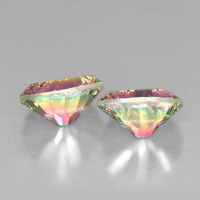 Achetez naturel ct multicolore quartz mystique gems, coupe ovale, en provenance brésil chez gemselect. en stock, livraison internationale!