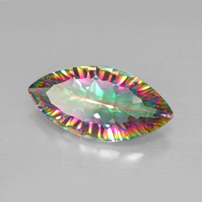 Quartz mystique Partie Supérieure Arc-en-Ciel naturelle Marquise, 3.12 ct, VS