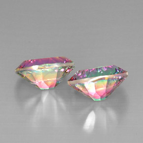 Achetez naturel ct multicolore quartz mystique gems, coupe ovale, en provenance brésil chez gemselect. en stock, livraison internationale!