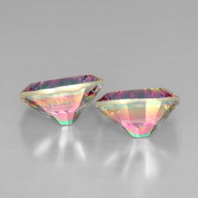 Achetez naturel ct Partie Supérieure Arc-en-Ciel Quartz mystique gems, Coupe ovale, En provenance Brésil chez GemSelect. En stock, livraison internationale!