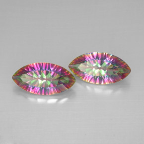 Achetez naturel ct multicolore quartz mystique gems, marquise, en provenance brésil chez gemselect. en stock, livraison internationale!