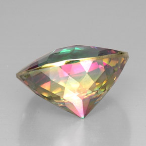 Quartz mystique multicolore naturelle coupe roude, 31,30 ct, VVS-VS