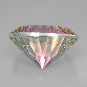 Quartz mystique multicolore naturelle coupe roude, 47,70 ct, VVS-VS