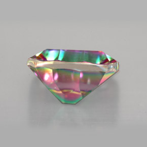Quartz mystique Partie Supérieure Arc-en-Ciel naturelle Taille émeraude, 5.64 ct, VVS