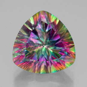 Quartz mystique Partie Supérieure Arc-en-Ciel naturelle Trillion, 7.84 ct, VS