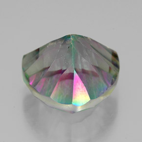 Quartz mystique Partie Supérieure Arc-en-Ciel naturelle Trillion, 7.84 ct, VS