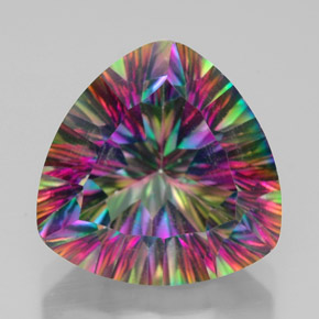 Quartz mystique Partie Supérieure Arc-en-Ciel naturelle Trillion, 7.64 ct, VVS