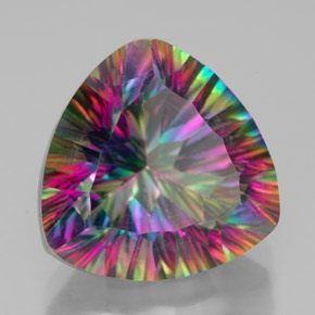 Quartz mystique Partie Supérieure Arc-en-Ciel naturelle Trillion, 7.64 ct, VVS