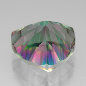 Quartz mystique Partie Supérieure Arc-en-Ciel naturelle Trillion, 7.64 ct, VVS