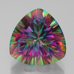 Quartz mystique Partie Supérieure Arc-en-Ciel naturelle Trillion, 7.64 ct, VVS