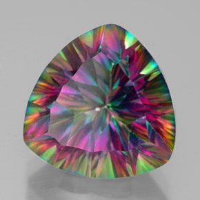 Quartz mystique Partie Supérieure Arc-en-Ciel naturelle Trillion, 7.64 ct, VVS