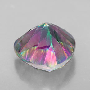 Quartz mystique Multicolore naturelle Trillion, 7.54 ct, VS