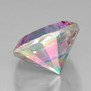 Quartz mystique multicolore naturelle coupe roude, 7,31 ct, VVS-VS