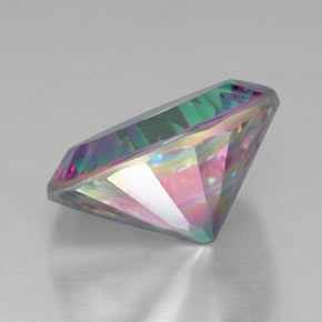 Quartz mystique multicolore naturelle coupe roude, 6,27 ct, VVS-VS